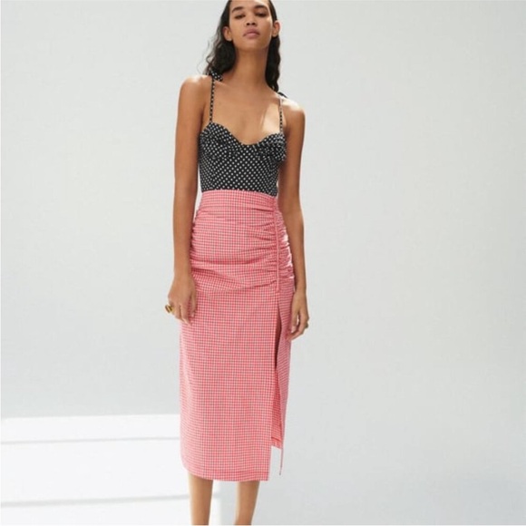 NWT Zara polka dot bodysuit black S - Picture 2 of 5